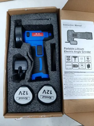 Mini Radial Portátil Eléctrica con 2 baterías