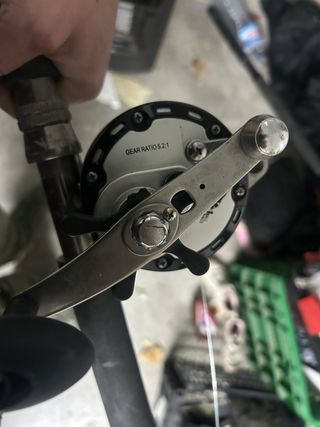 Cambio Caña de barco y carrete por caña egging