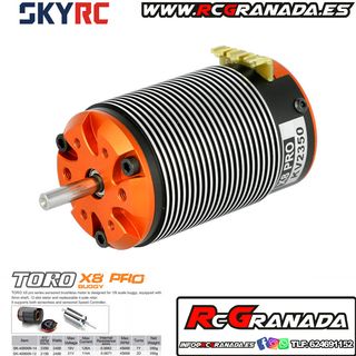 MOTOR 1/8 SKYRC TORO X8 PRO 2350kv
