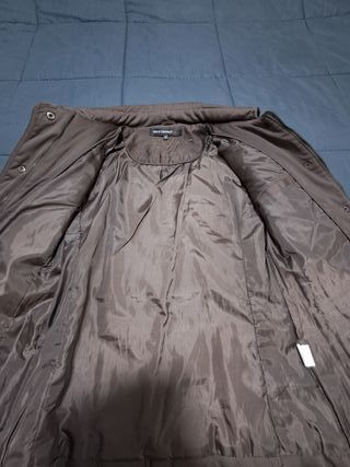 Chaqueta acolchada mujer marrón