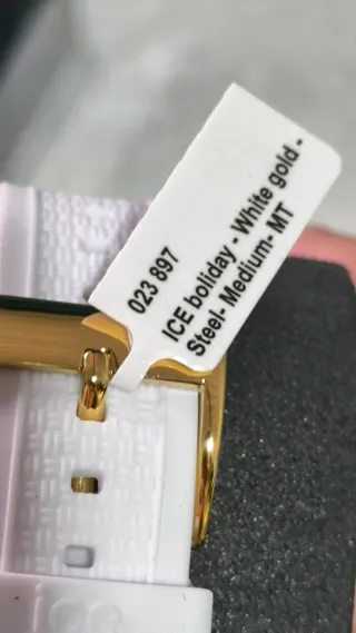 Reloj Ice Watch Ice Boliday dorado y Blanco
