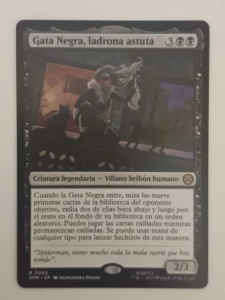 Carta Magic Gata Negra, ladrona astuta R0052
