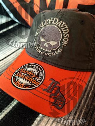 Cappellino Harley Davidson Grigio Arancione