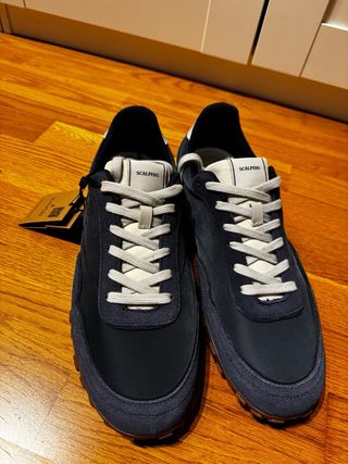 Zapatillas Scalpers Azul Marino y Beige
