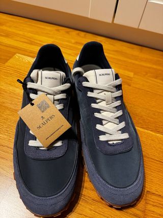 Zapatillas Scalpers Azul Marino y Beige