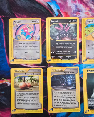 Lotto 8 Carte Pokemon Set Aquapolis Rare Uncommon