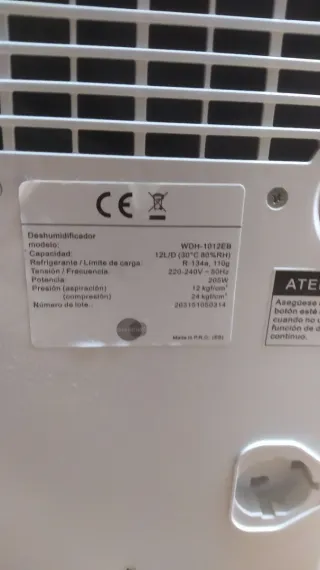 Deshumidificador Equation Blanco