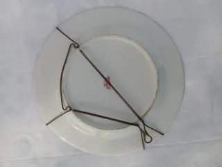 Piatti in porcellana cinese vintage di Hong Kong decorativi