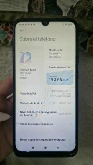 Xiaomi Redmi Note 7 32GB schermo rotto