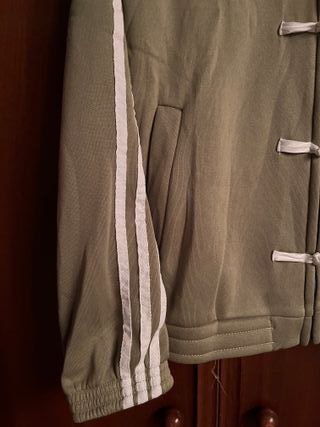 Chaqueta tang adidas Verde