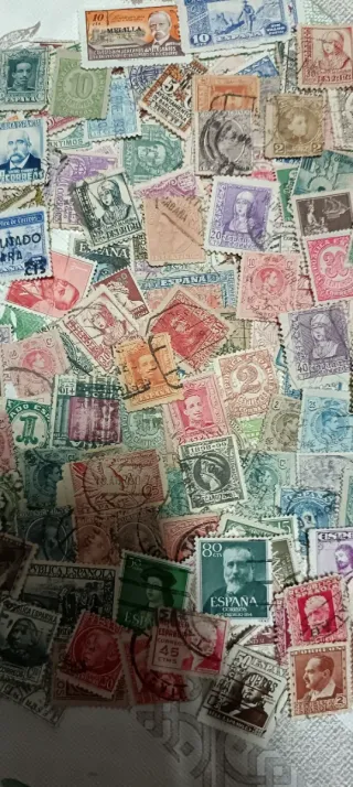 230 sellos antiguos España sin repetir
