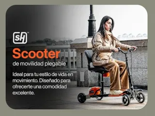 Scooter de movilidad reducida plegable