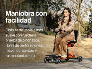Scooter de movilidad reducida plegable