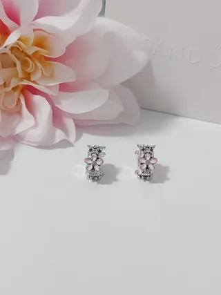 Charms Pandora Flores Rosas y Plata