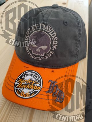 Cappellino Harley Davidson Grigio/Arancione