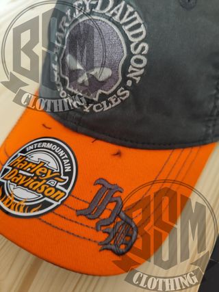 Cappellino Harley Davidson Grigio/Arancione
