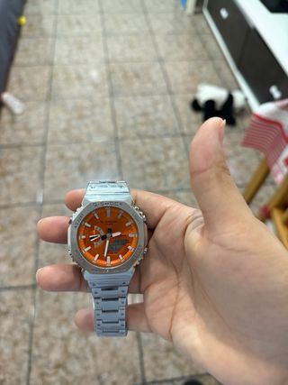 Reloj G-Shock GM Verde y Plateado