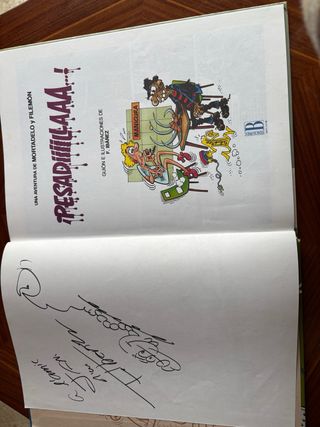 Cómic Mortadelo y Filemon firmado