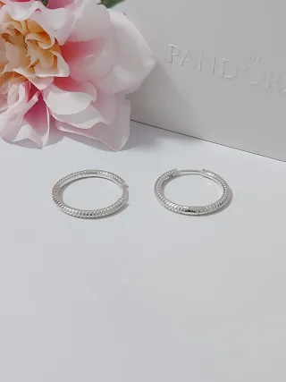 Pendientes Aro Pandora Plata