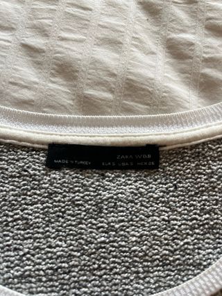 Jersey Zara gris jaspeado