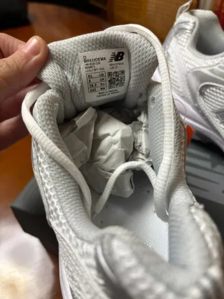 New Balance 530 Mujer Talla 39.5 Gris/Blanco