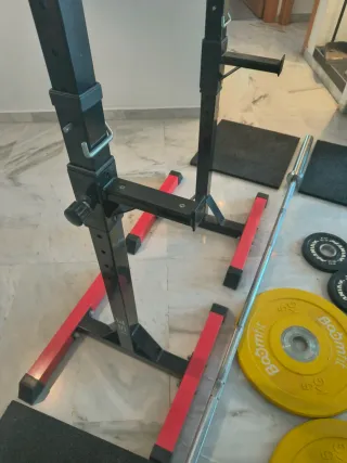 Set de Pesas y Barra Gimnasio