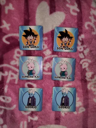 Cartas Dragon Ball KFC(Goku, Glorio y Supreme Kai)