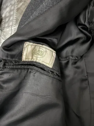 Cappotto Uomo Misto Lana Elegante Grigio Scuro M