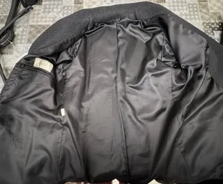 Cappotto Uomo Misto Lana Elegante Grigio Scuro M