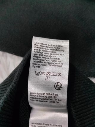 Lacoste Jersey Negro Cuello Redondo Hombre Clásico