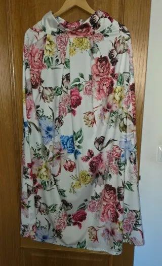 Falda Larga Estampada Talla S-M Mujer