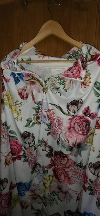 Falda Larga Estampada Talla S-M Mujer