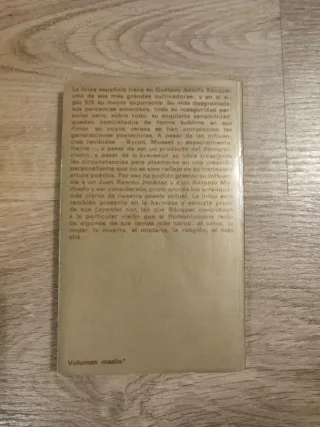 Rimas y leyendas – Gustavo Adolfo Bécquer