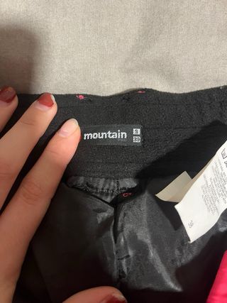 Pantaloncini da sci rosa Mountain