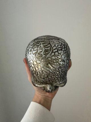 Vela Calavera Plata de Zara Home