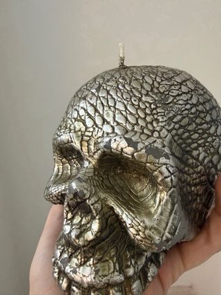 Vela Calavera Plata de Zara Home