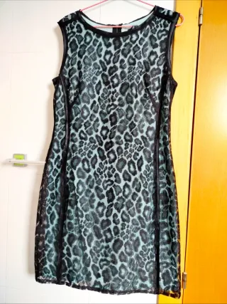 Vestido Mango Animal Print Talla 40