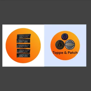 Set Toppe & Patch Versace Retro Collo Set Patch V