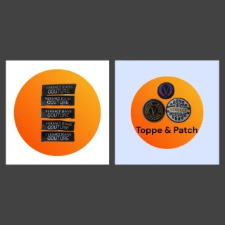 Set Toppe & Patch Versace Retro Collo Set Patch V