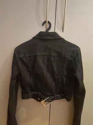 Chaqueta vaquera Versace Jeans negra