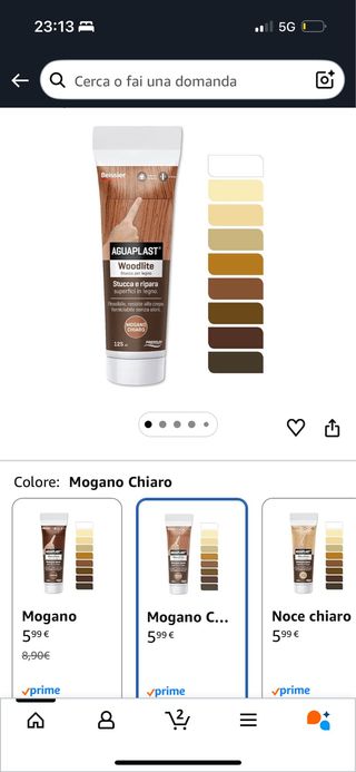 Stucco per legno Beissier Aguaplast Woodlite