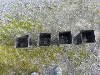 Macetas de vivero de plástico (100)