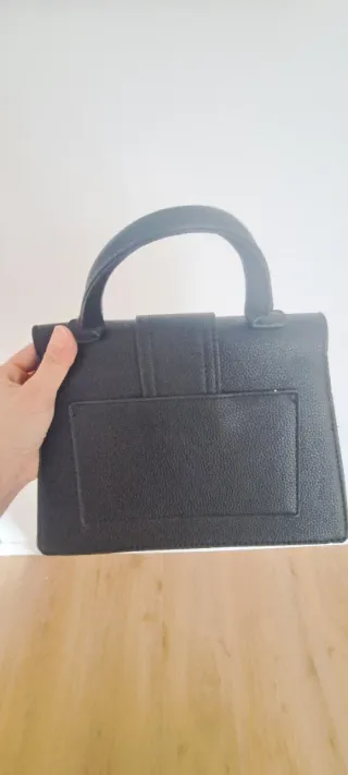 Bolso de fiesta negro/plata usado una vez