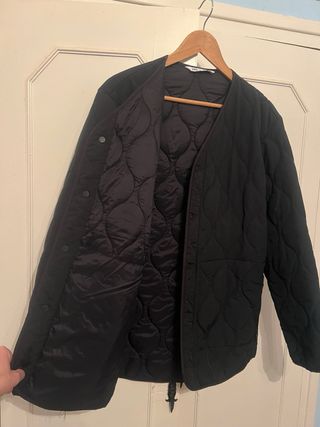 Abrigo acolchado Zara hombre negro