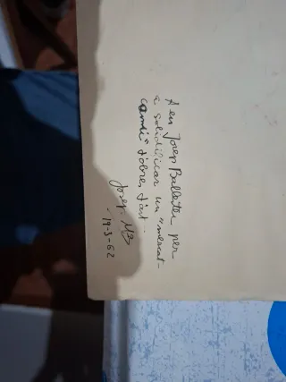 Acuarela abstracta firmada y fechada del año 62