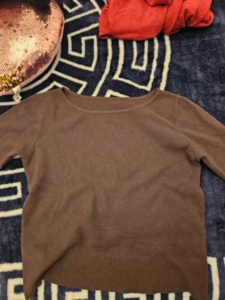 Lote 2 jerséis beige y marrón