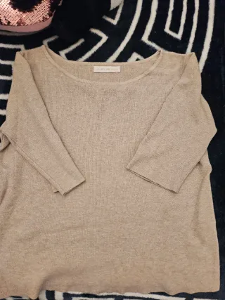 Lote 2 jerséis beige y marrón