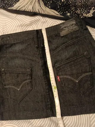 Mini falda vaquera Levi's azul oscuro