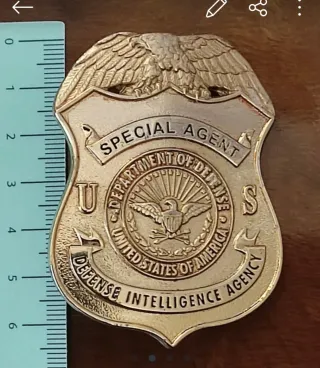 Placa Agente Especial defensa USA police policía