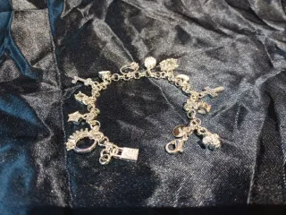 Pulsera Plata 925 con Dijes Nueva